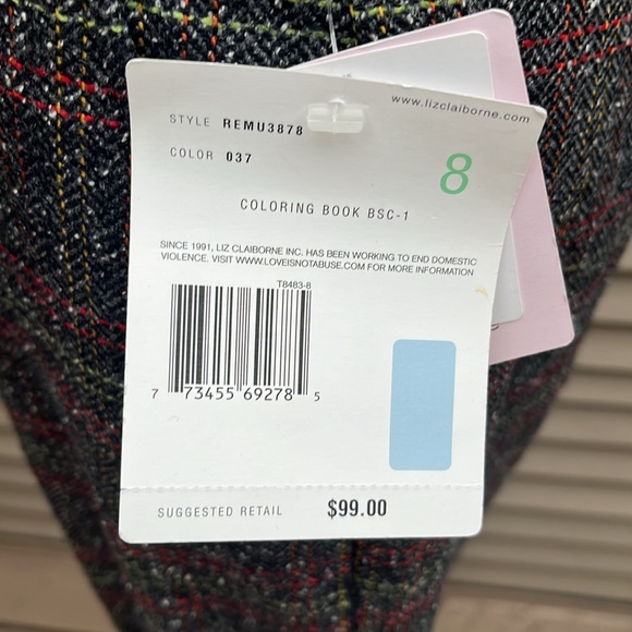 Liz Claiborne pants Tabitha style size 8T - Picture 5 of 12